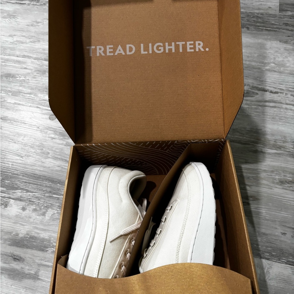 Allbirds Cream Canvas Sneakers - Picture 4 of 5